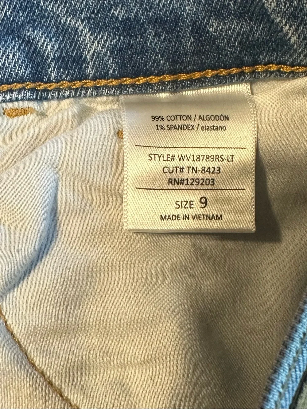 CELLO Super High-Rise Straight Leg Dad Jean - Light Blue - Picture 5 of 7